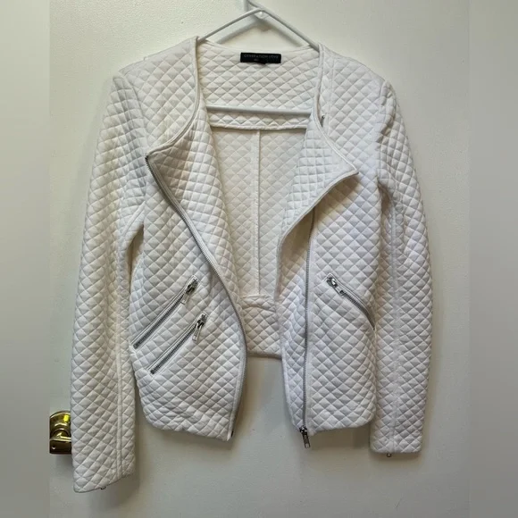 Generation Love White Quilted Bomber Jacket - Picture 3 of 6
